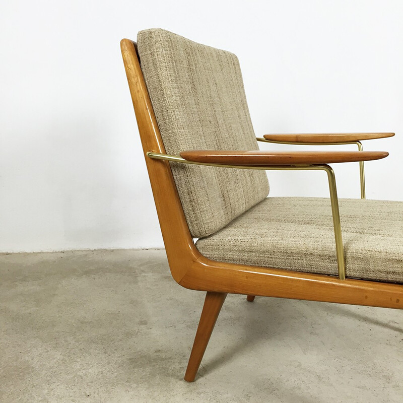 ES Soloform armchair in wood, metal and fabric, Hans MITZLAFF - 1950s