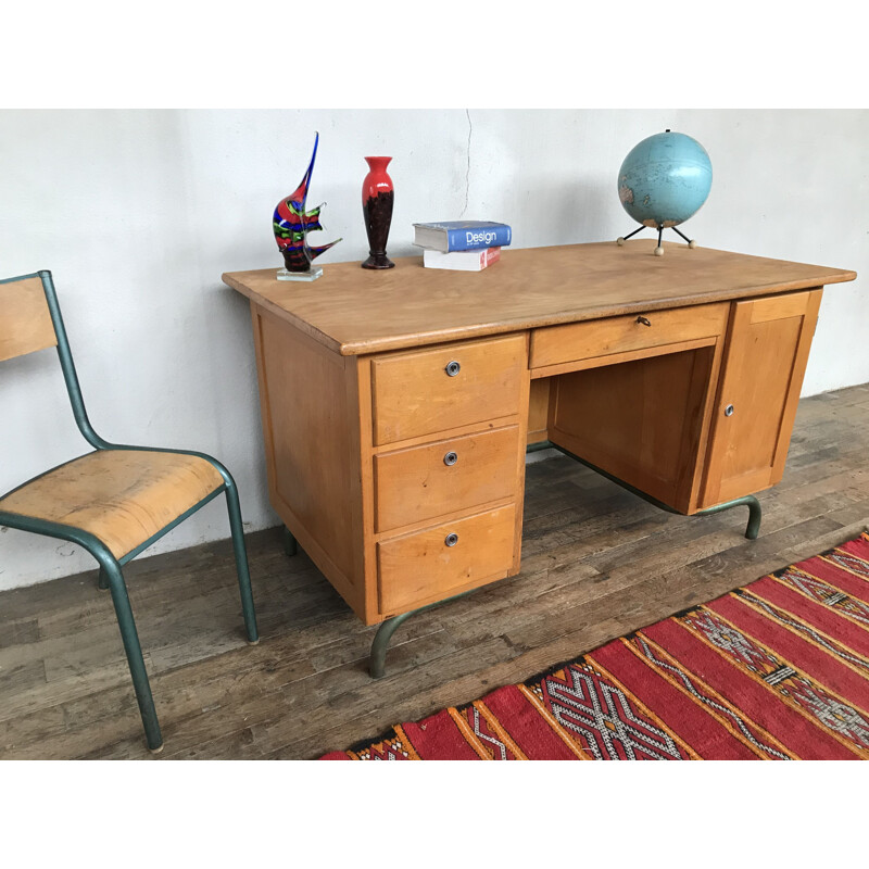 Vintage schoolmaster's desk 1950s-1960s