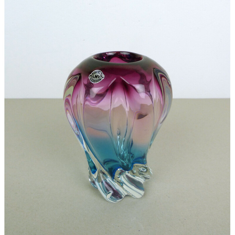 Vintage Glass Vase from Sanyu, Japan, 1960s