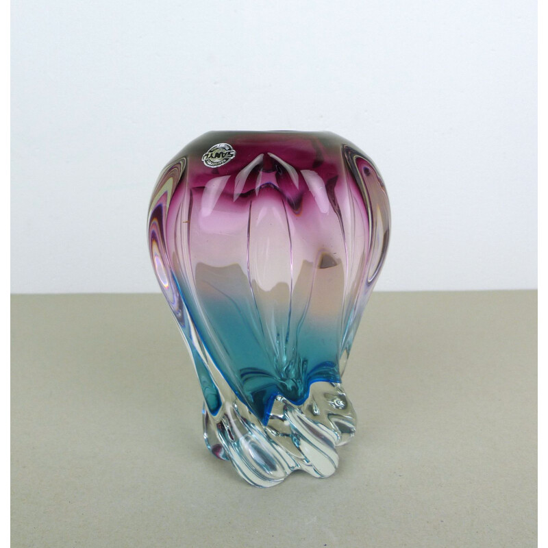Vintage Glass Vase from Sanyu, Japan, 1960s