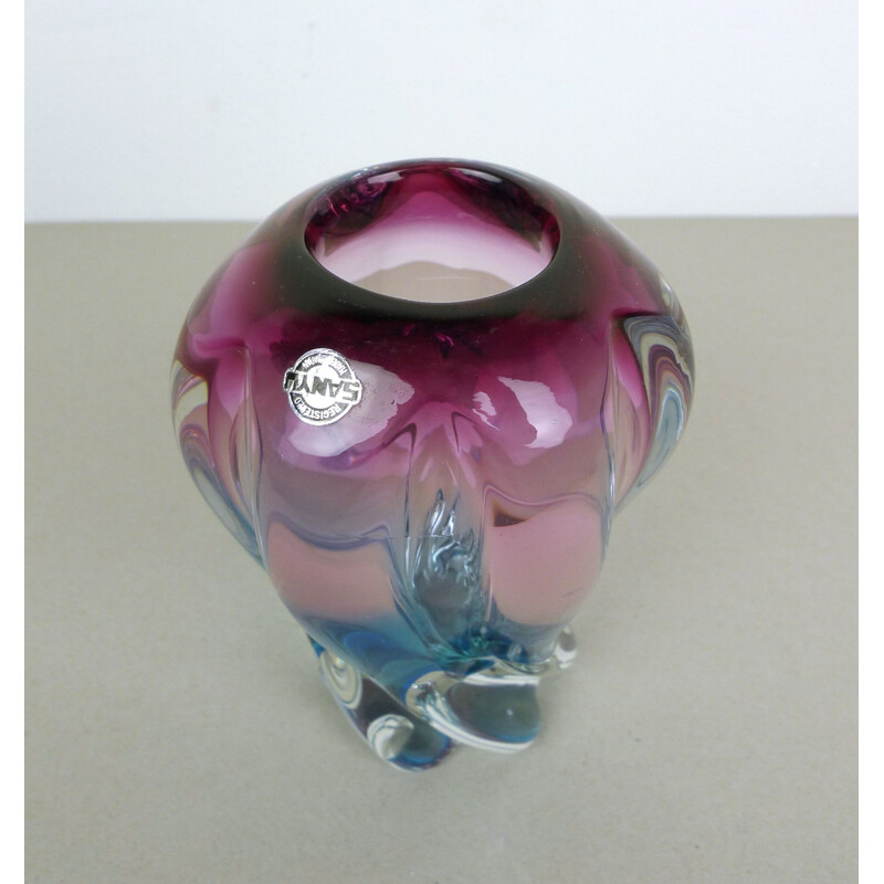 Vintage Glass Vase from Sanyu, Japan, 1960s