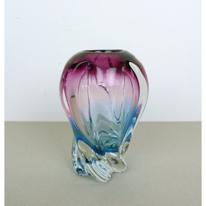 Vintage Glass Vase from Sanyu, Japan, 1960s