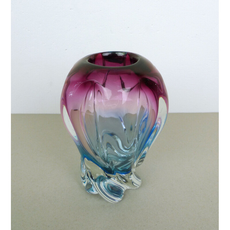 Vintage Glass Vase from Sanyu, Japan, 1960s