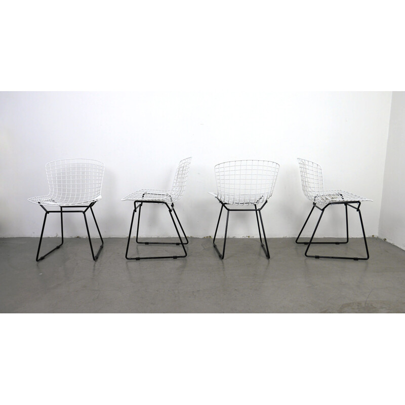 Set of 4 Model 420C vintage Chairs by Harry Bertoia for Knoll, USA, 1960s