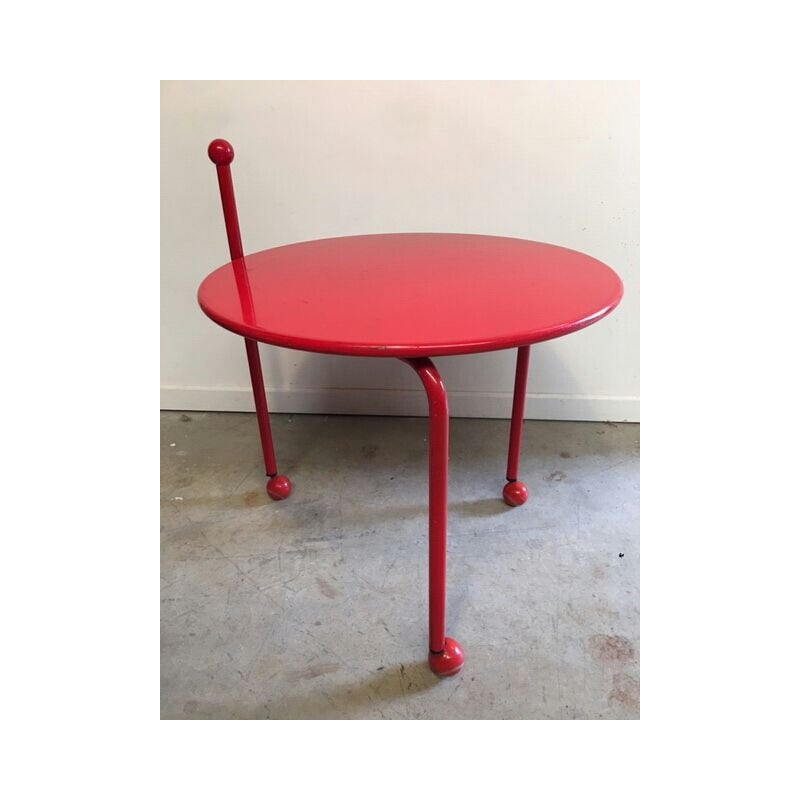 Tord Bjorklund vintage memphis side table for ikea 1980s