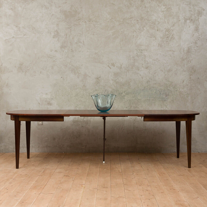 Vintage extendable table in rosewood by Omann Jun 