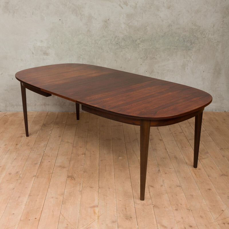 Vintage extendable table in rosewood by Omann Jun 