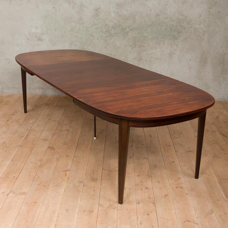 Vintage extendable table in rosewood by Omann Jun 