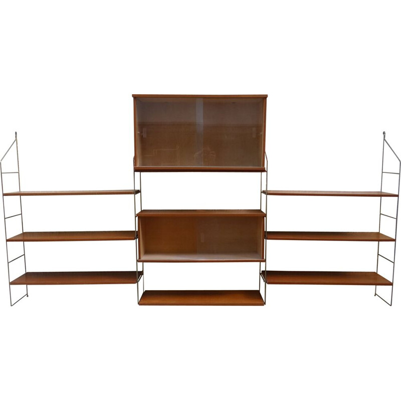 Vintage "string" bookcase, 1950s