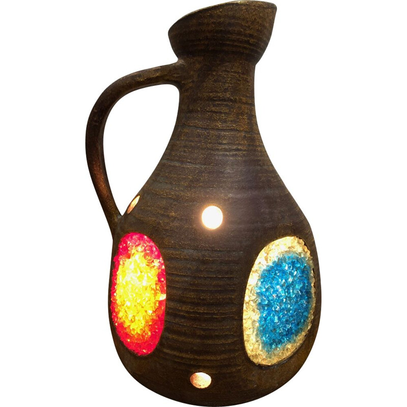 Vintage keramische tafellamp van Accolay, 1970