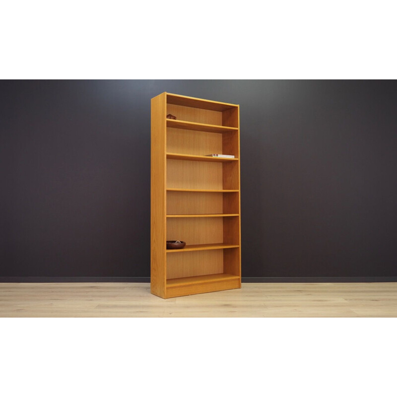 Vintage bookcase in ash, Denmark, 1960-70s