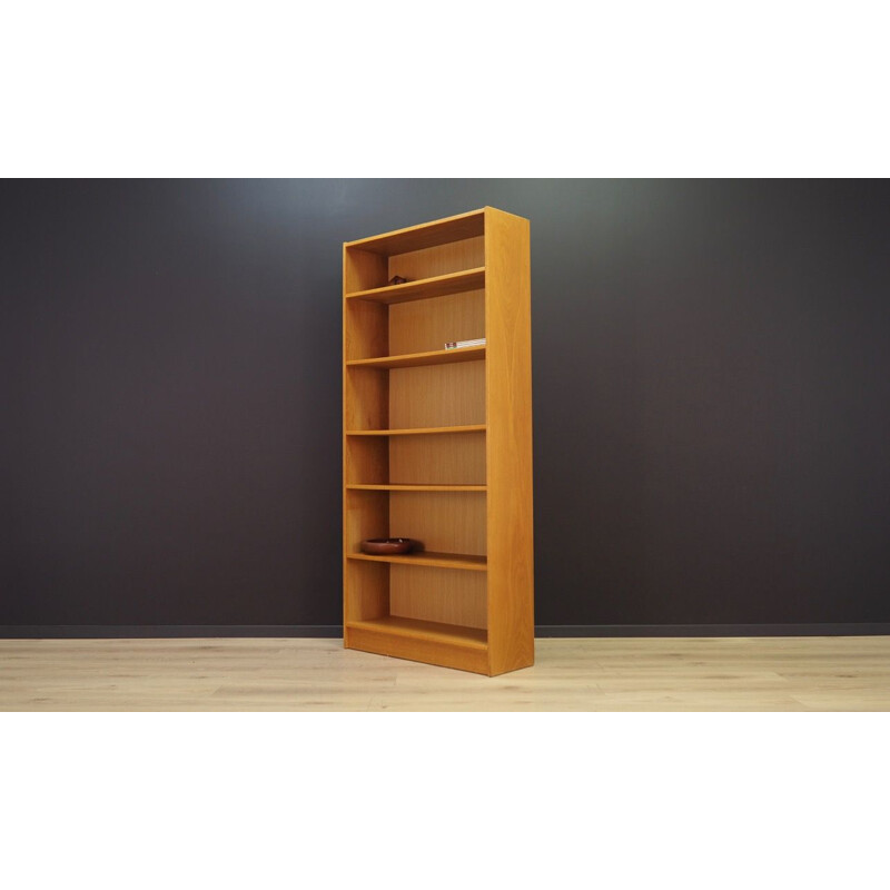 Vintage bookcase in ash, Denmark, 1960-70s