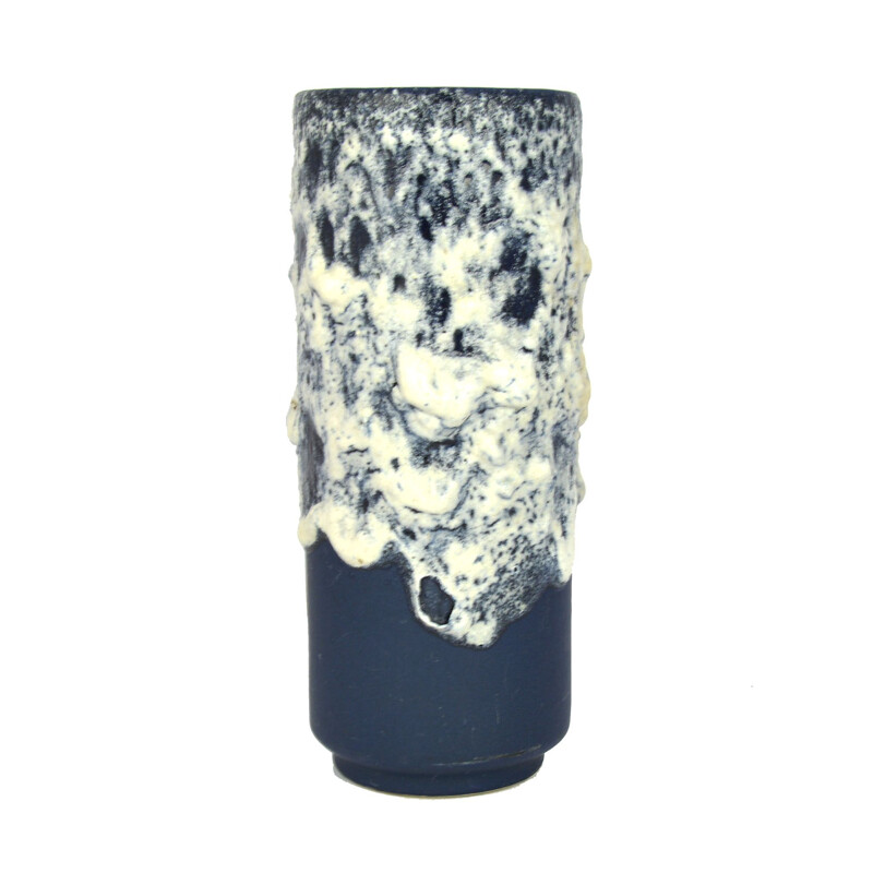 Vintage ceramic fat lava vase by Fohr Keramik, Germany, 1960s