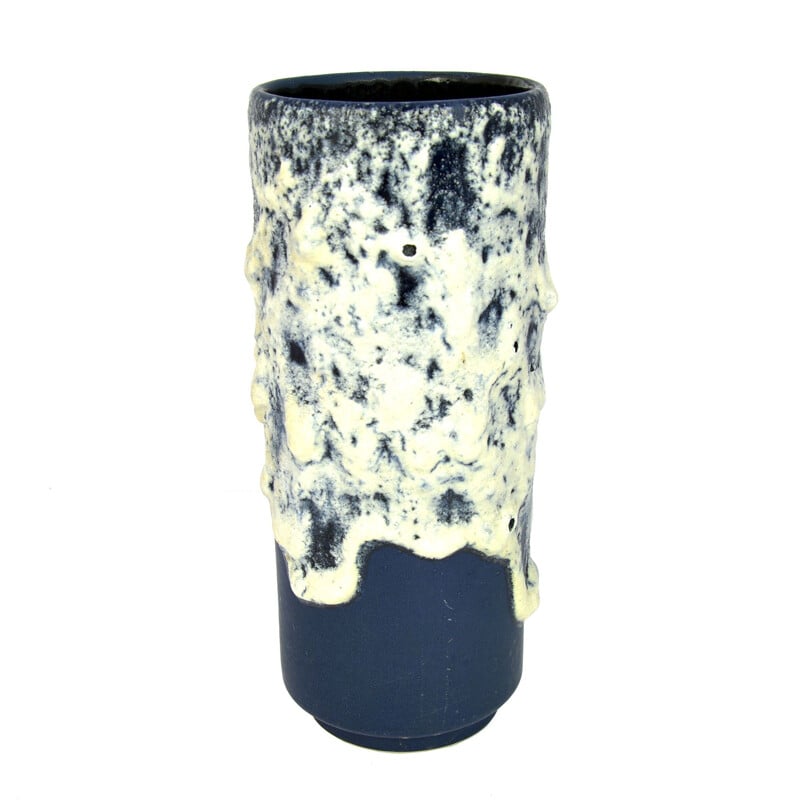 Vintage ceramic fat lava vase by Fohr Keramik, Germany, 1960s