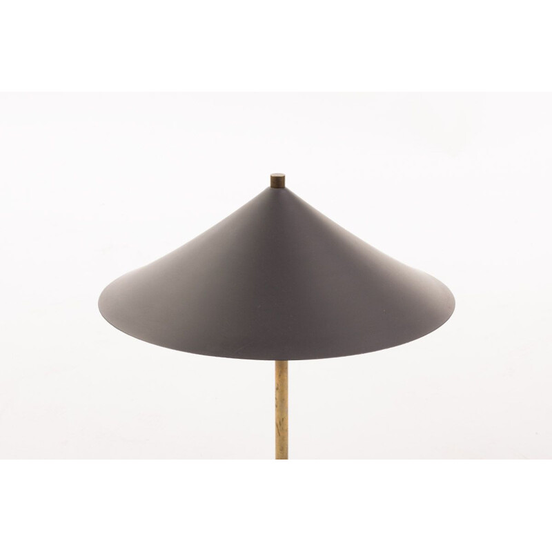 Vintage dark grey table lamp, Denmark, 1960s