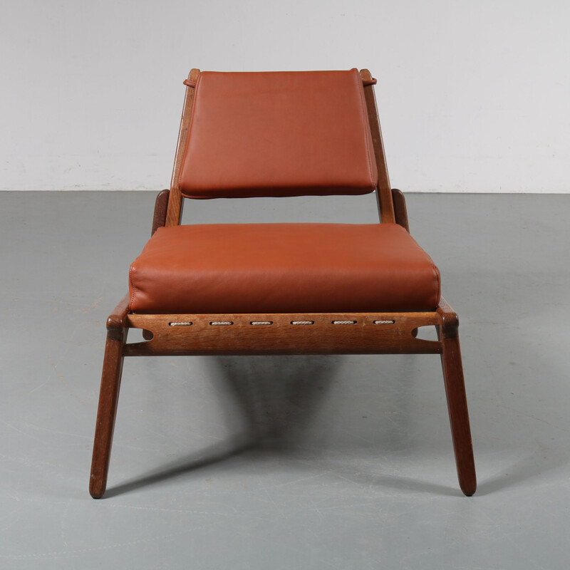 Vintage “Hunting Chair” by Uno & Osten Kristiansson, Sweden 1950