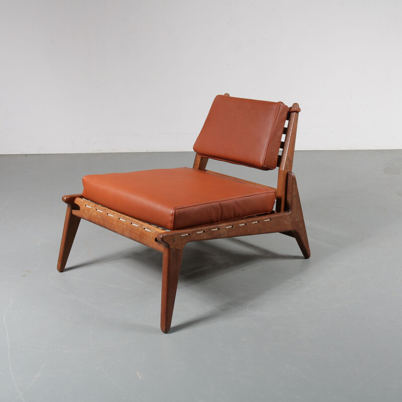 Vintage “Hunting Chair” by Uno & Osten Kristiansson, Sweden 1950