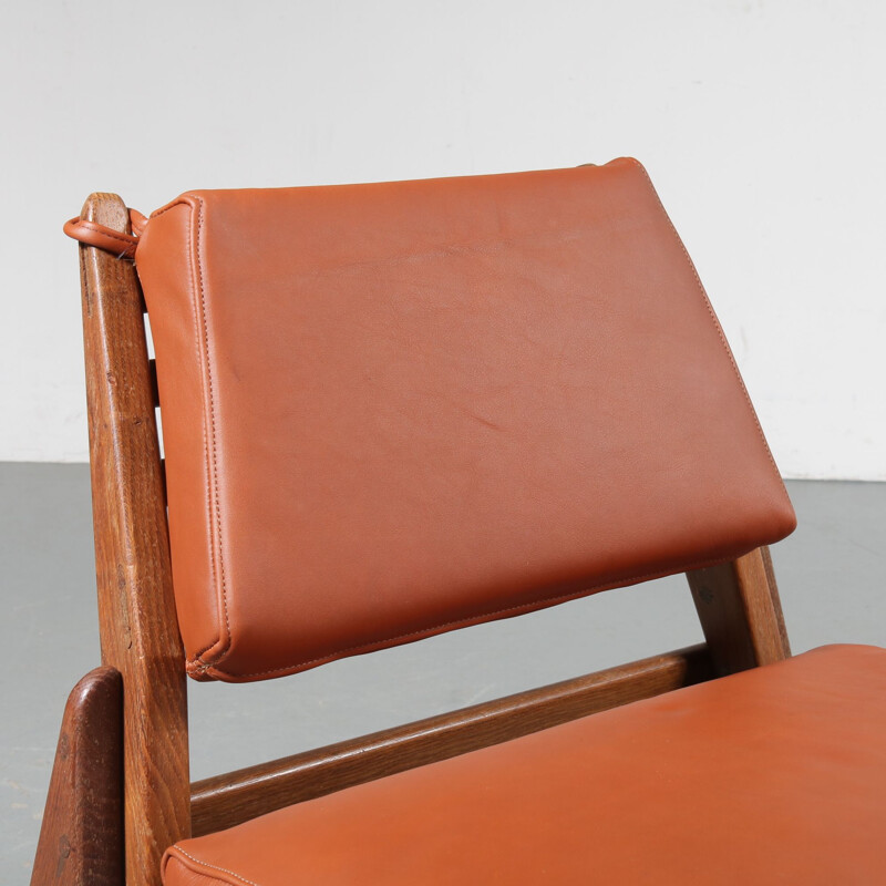 Fauteuil vintage "Hunting Chair" par Uno - Osten Kristiansson, Suède 1950
