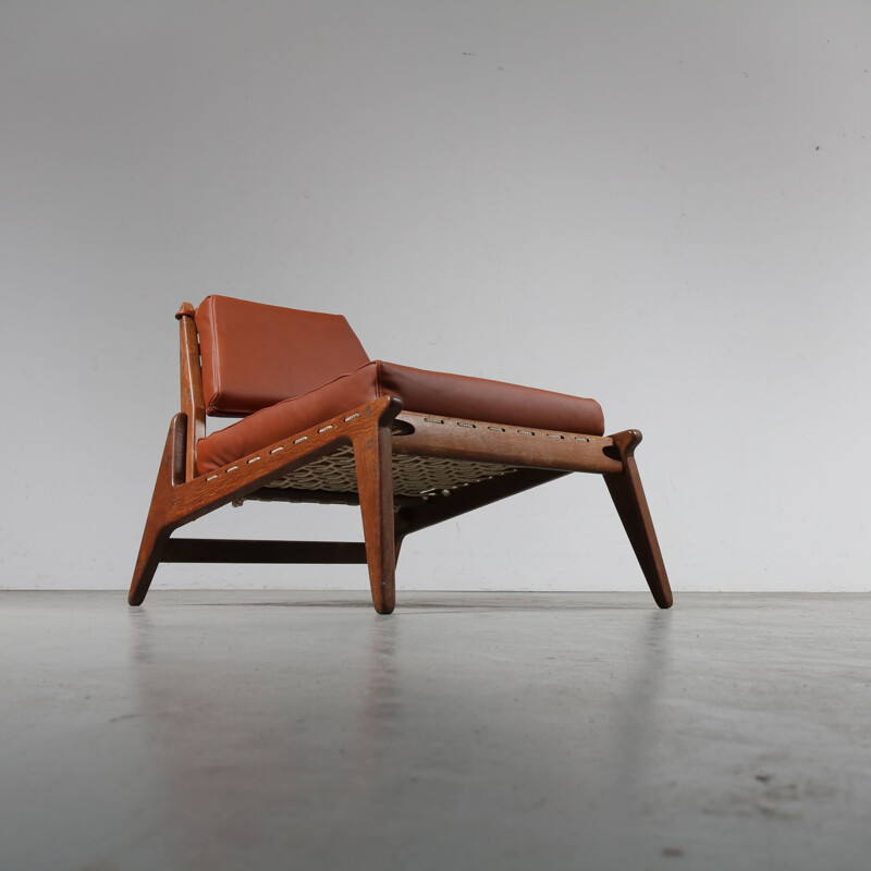 Vintage “Hunting Chair” by Uno & Osten Kristiansson, Sweden 1950