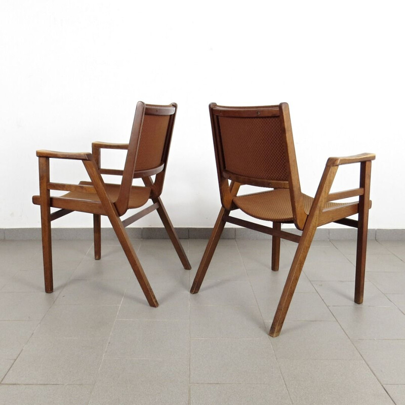 Vintage pair of Armchairs by Frantisek Jirak, 1960 Czechoslovakia