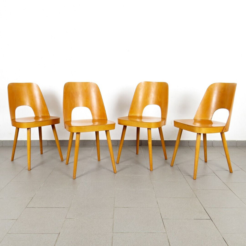 Vintage set van 4 stoelen van Oswald Haerdtl, 1960