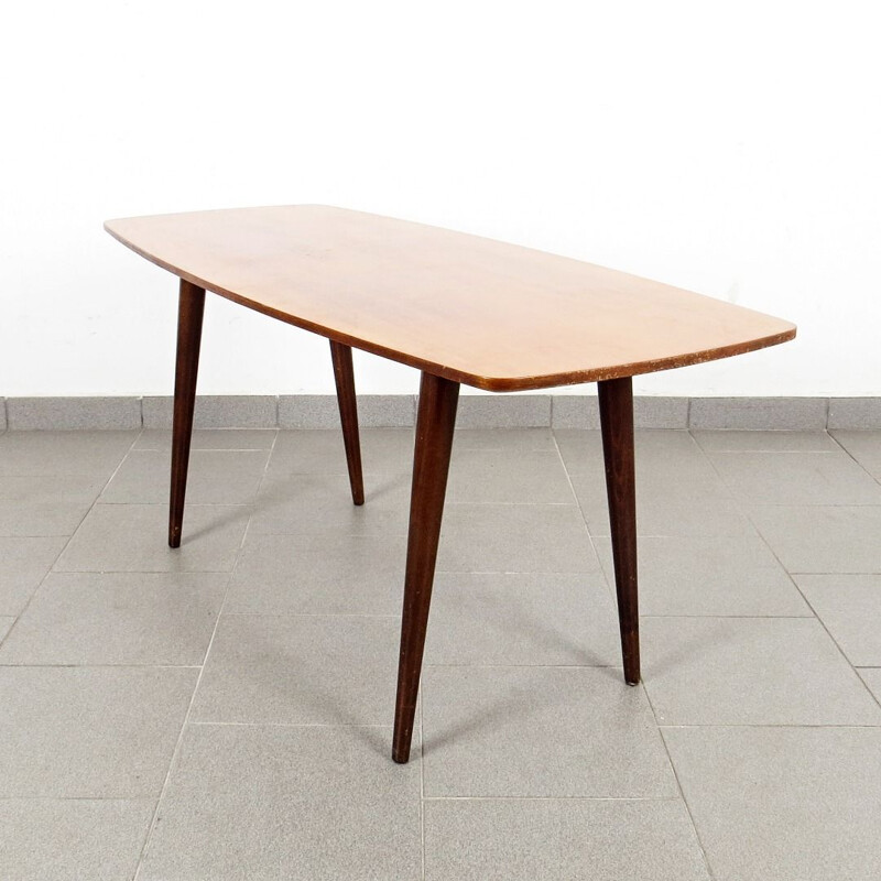 Table basse vintage par Bohumil Landsman, Tchécoslovaquie 1960