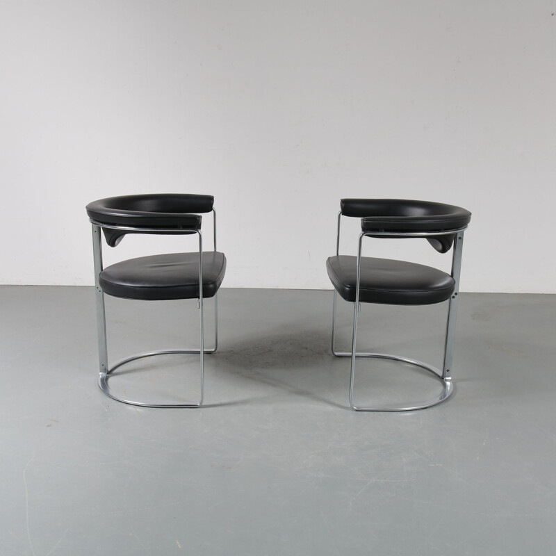 Vintage Pair of Horst Brüning dining chairs for Kill Int., Germany 1968