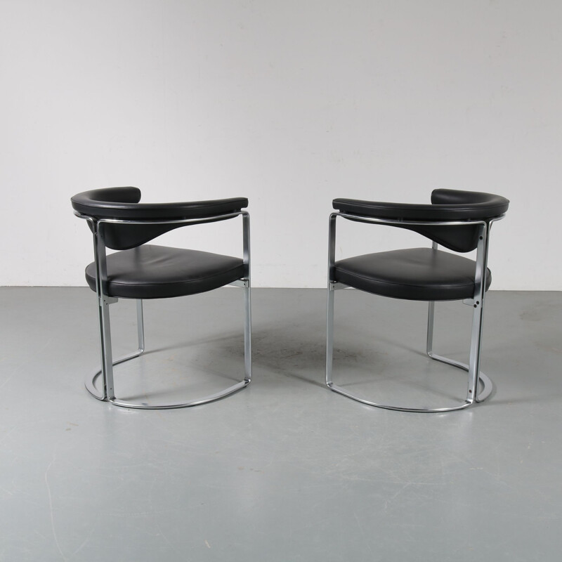 Vintage Pair of Horst Brüning dining chairs for Kill Int., Germany 1968