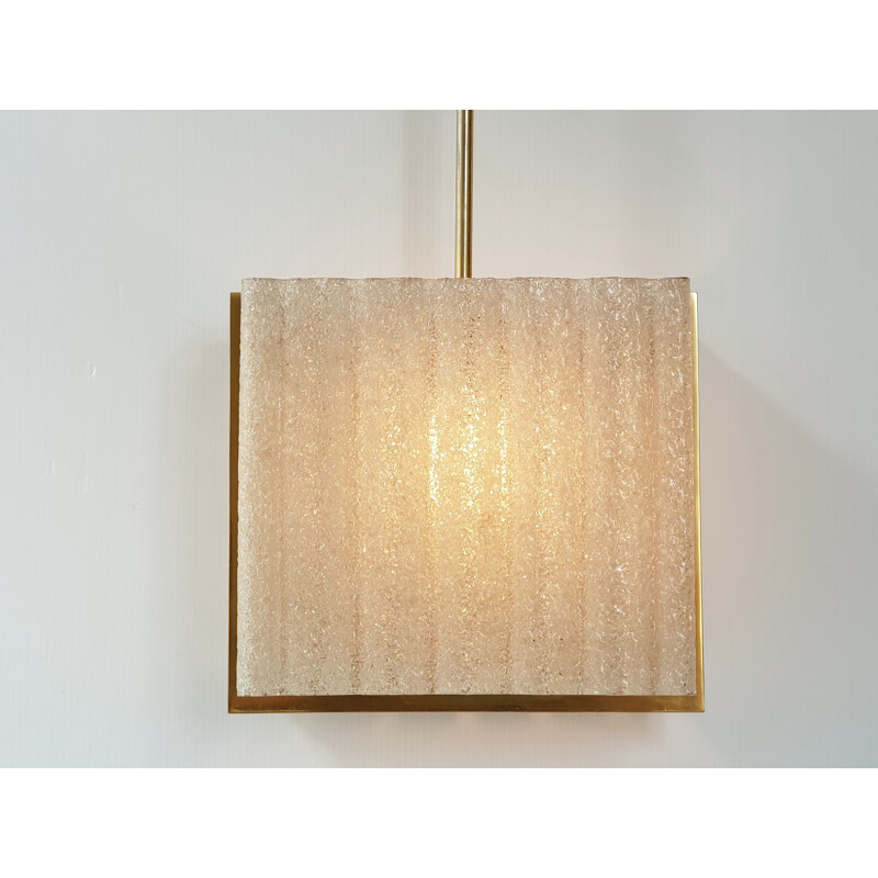 Vintage resin hanging lamp by Arlus, 1950 