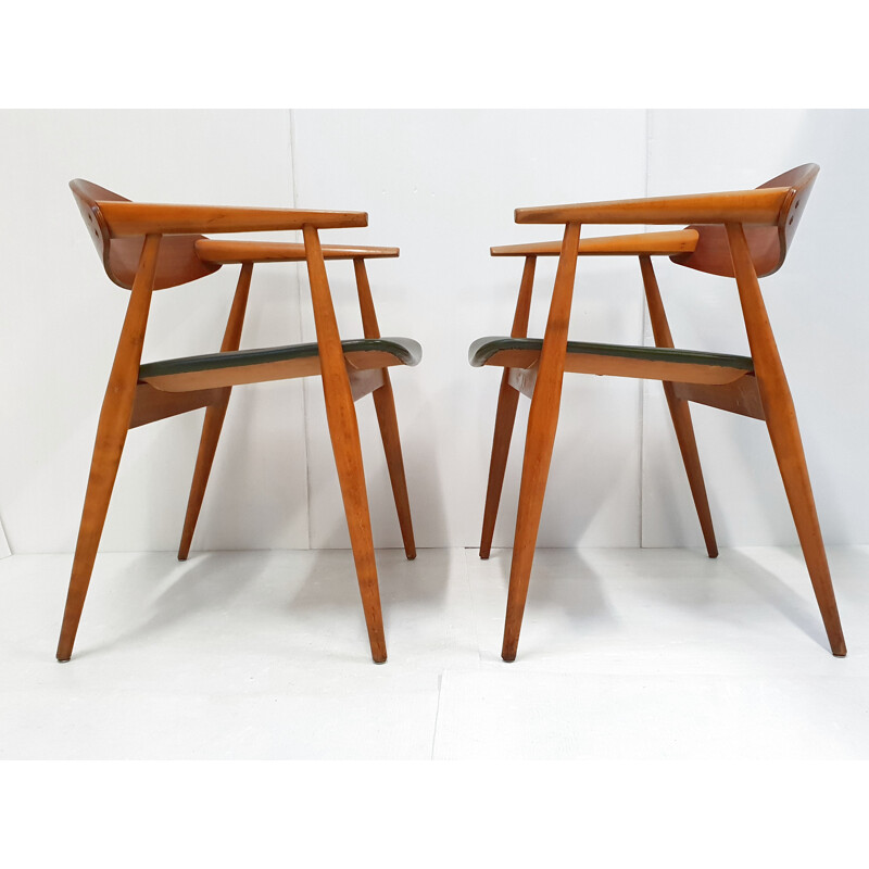 Paire de fauteuils scandinaves vintage 1960