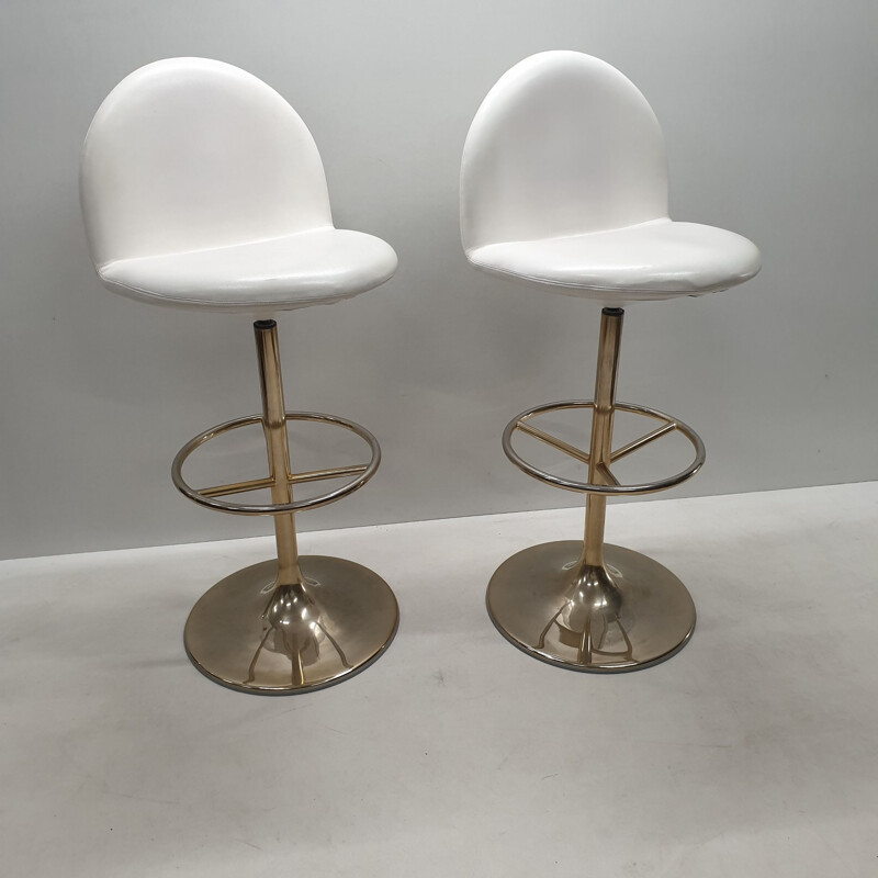 Vintage pair of Vinga bar stools by Börje Johanson for Johanson Design, 1990s