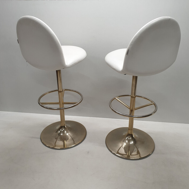 Vintage pair of Vinga bar stools by Börje Johanson for Johanson Design, 1990s