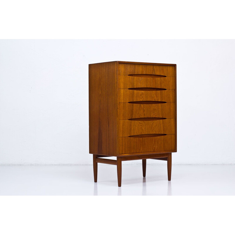 Vintage Teak Chest of Drawers by Kurt Østervig, 1950s