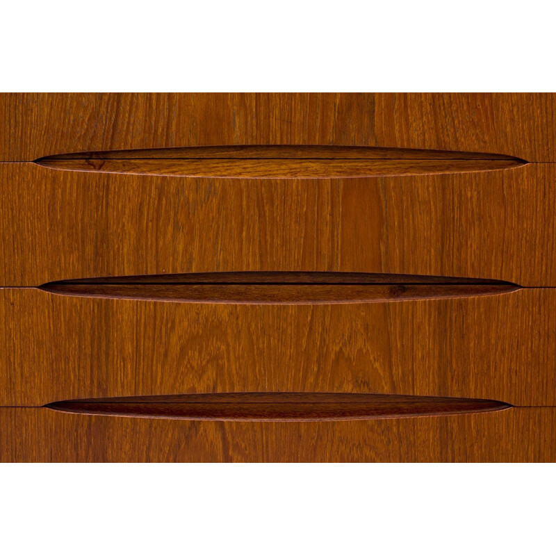 Vintage Teak Chest of Drawers by Kurt Østervig, 1950s