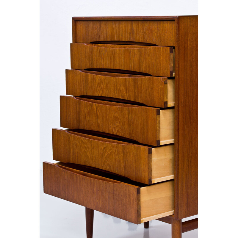 Vintage Teak Chest of Drawers by Kurt Østervig, 1950s