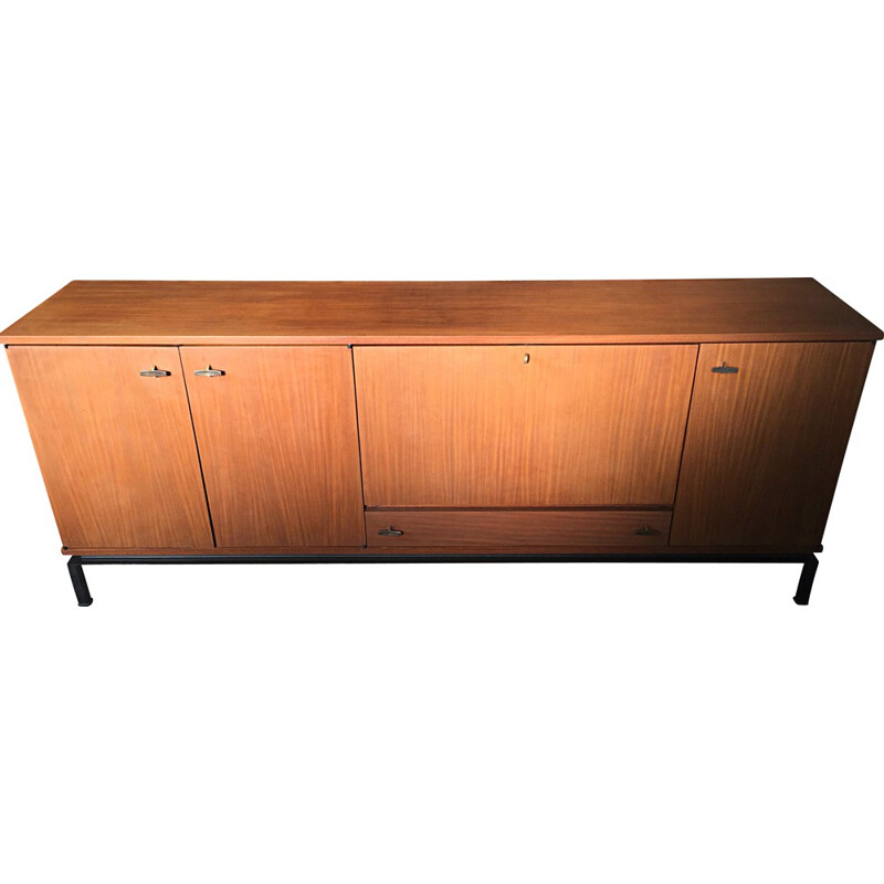 Alvéole vintage sideboard in rosewood, GASCOIN - 1960s