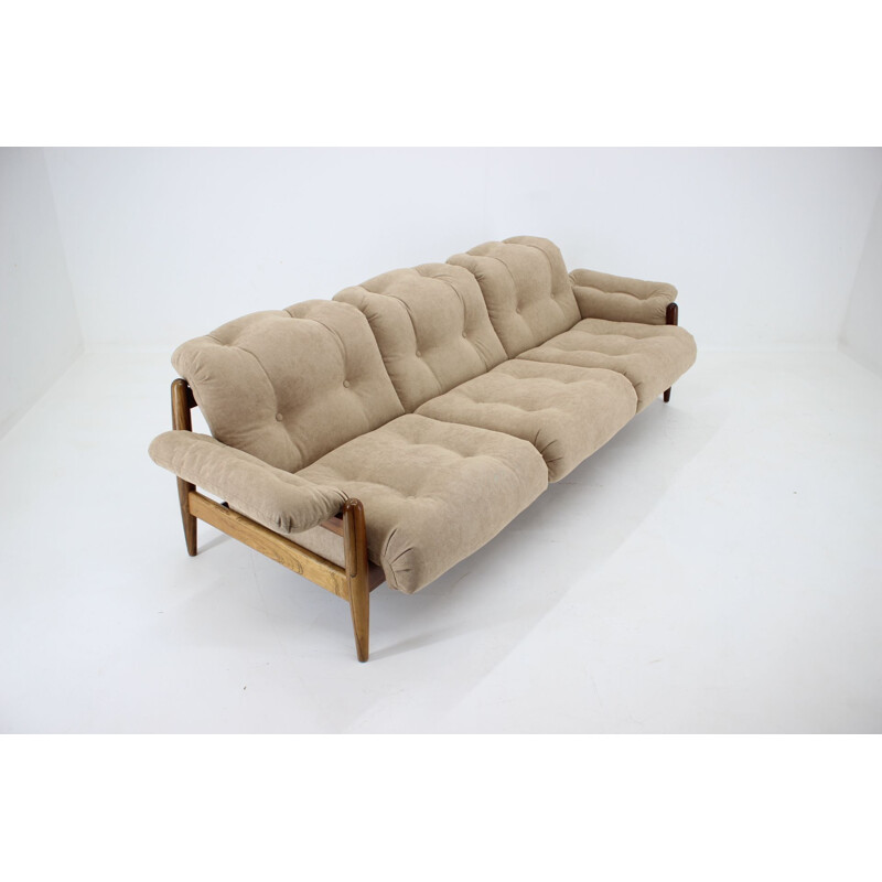 Vintage Palisander Three Seater Sofa, 1970s 