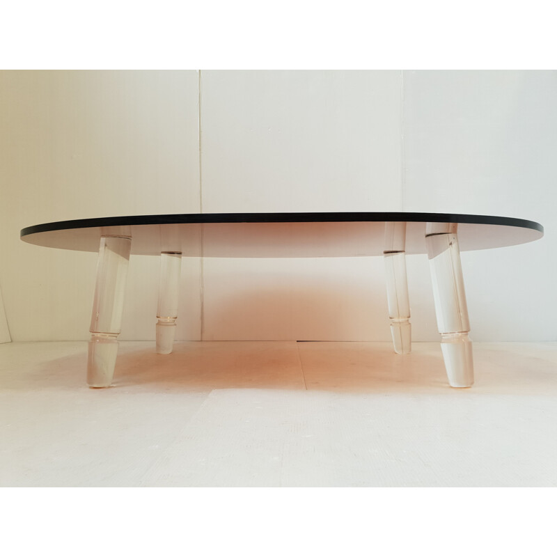 Table basse vintage en plexiglas, 1970 