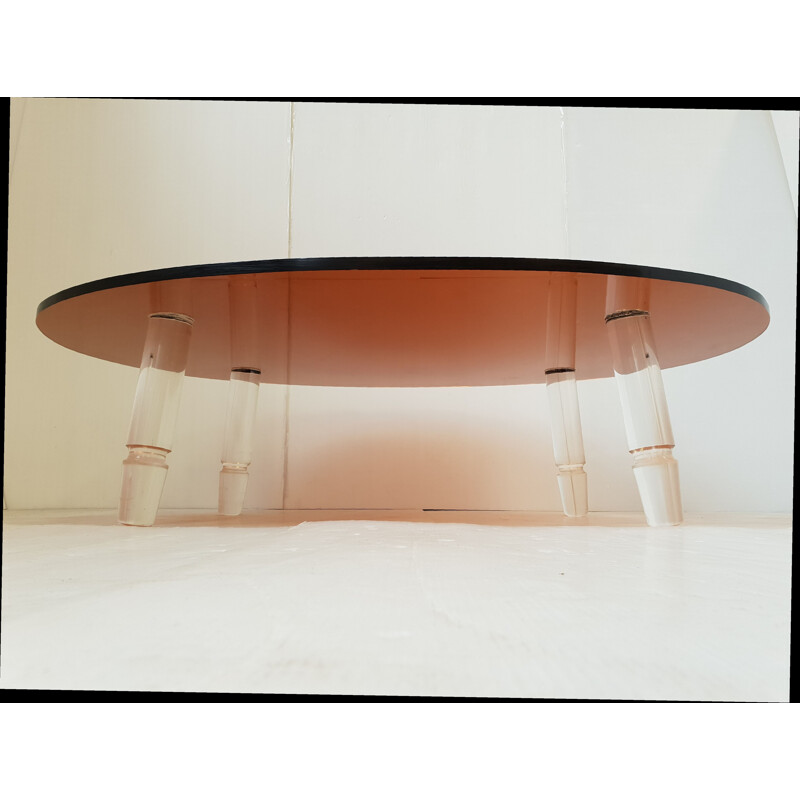 Table basse vintage en plexiglas, 1970 