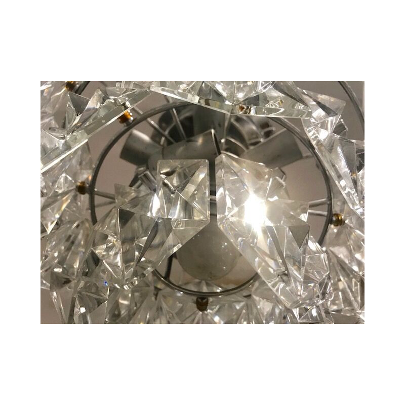 Vintage diamond model ceiling light by Kinkeldey, 1970