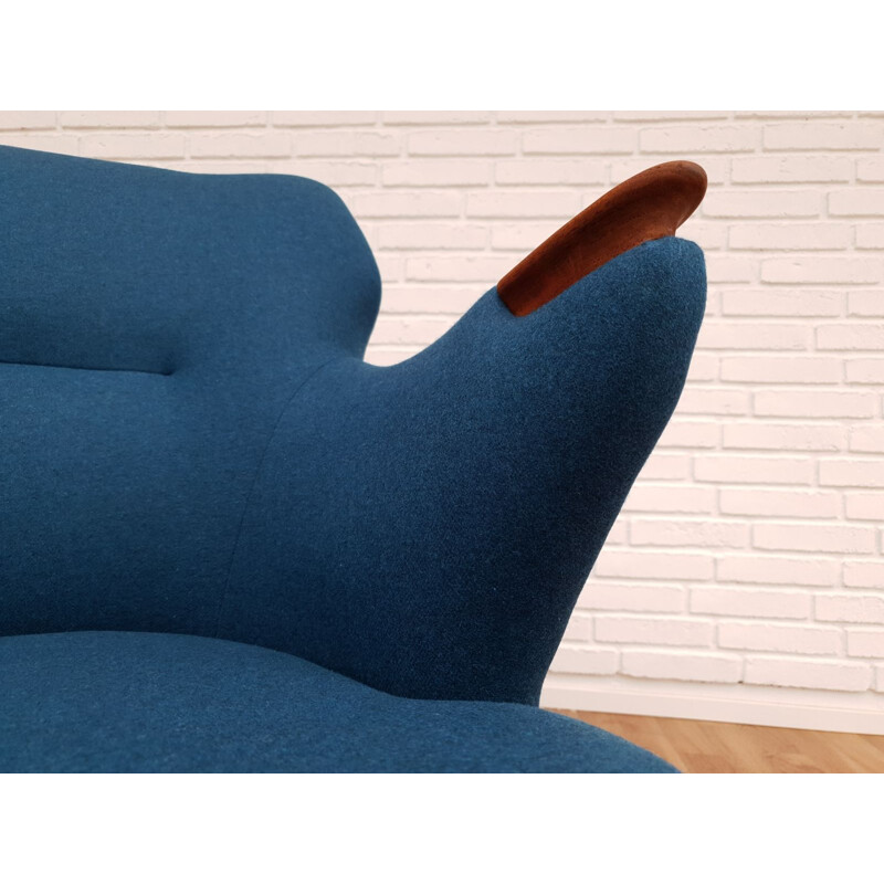 Vintage "Banana" sofa model 220, by Kurt Olsen by Slagelse Furnitureworks, 1960s