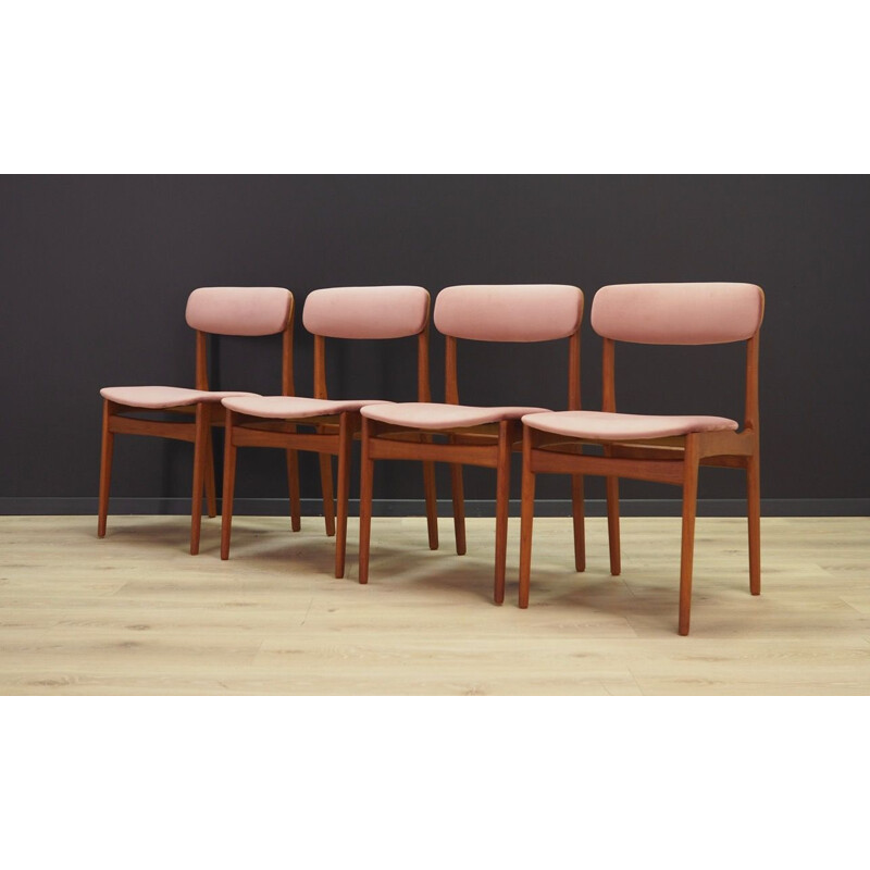 Set of 4 vintage teak chairs by Bundgaard Rasmussen, 1960-70s