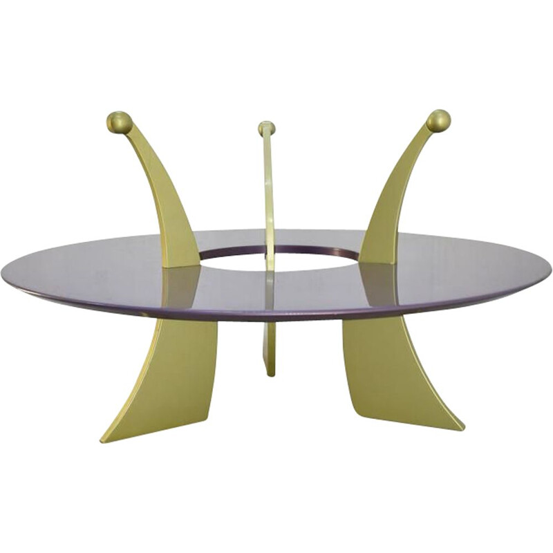 Vintage coffee table "orchid" by Massimo Morozzi for Archizoom, Italy 1980