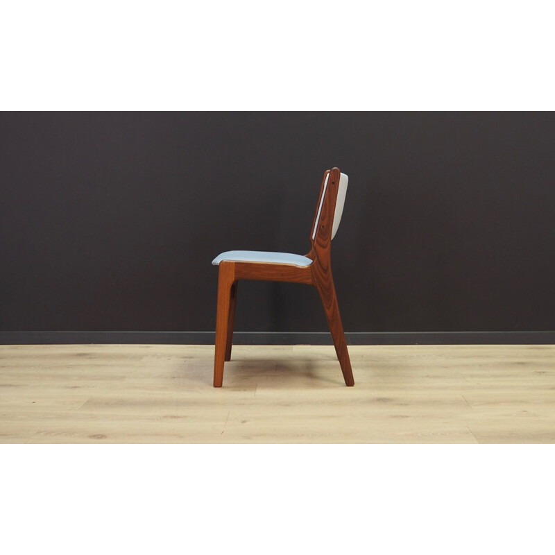 Set of 6 vintage teak chairs by Henning Kjaernulf, 1960-70s