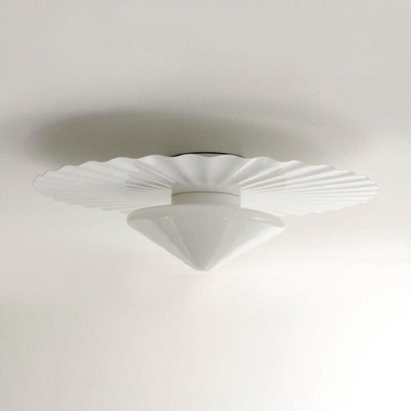 Vintage metal and glass ceiling lamp by Achille Castiglioni For Flos, 1988