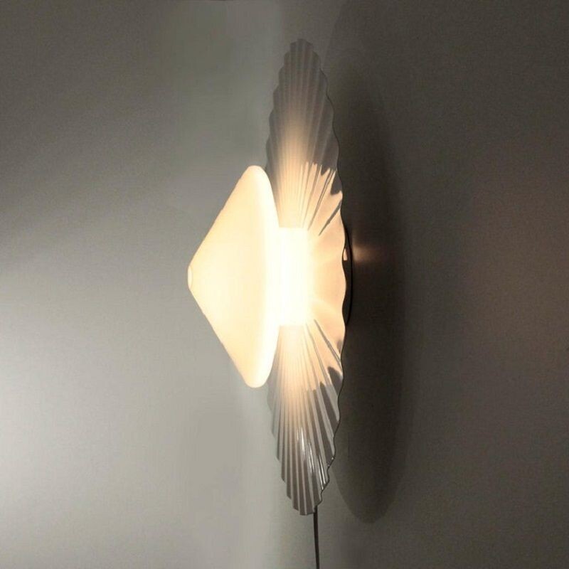 Vintage metal and glass ceiling lamp by Achille Castiglioni For Flos, 1988