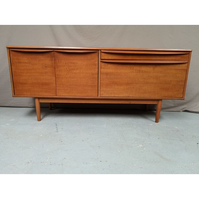 Vintage sideboard in blond teak, 1970s