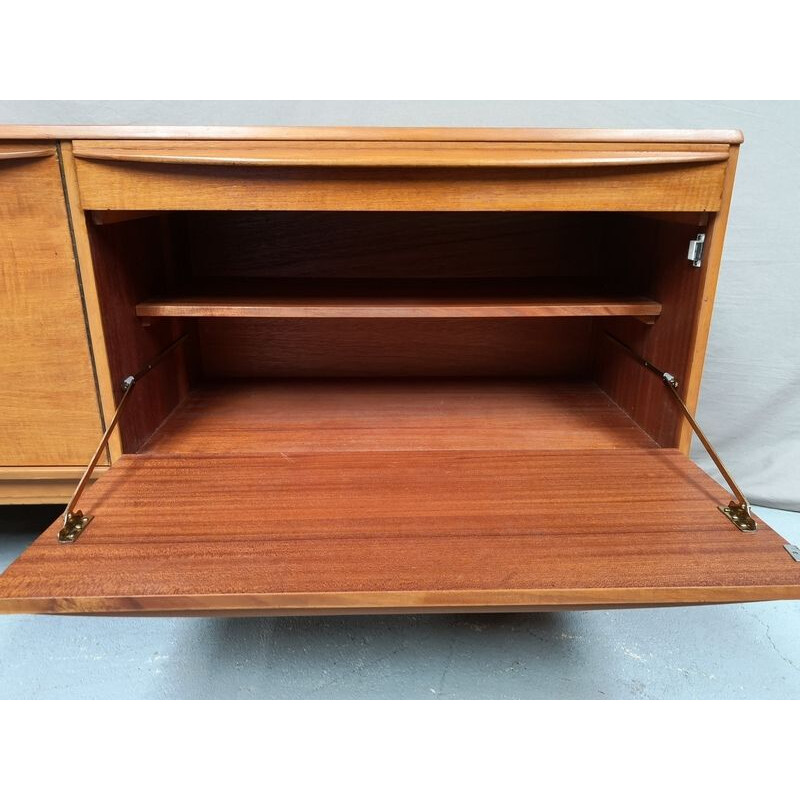 Vintage sideboard in blond teak, 1970s