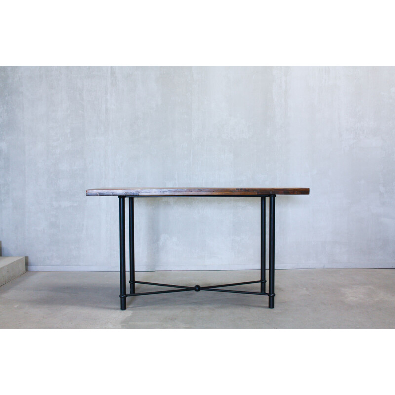 Industrial vintage Console Table, Portugal 1970s