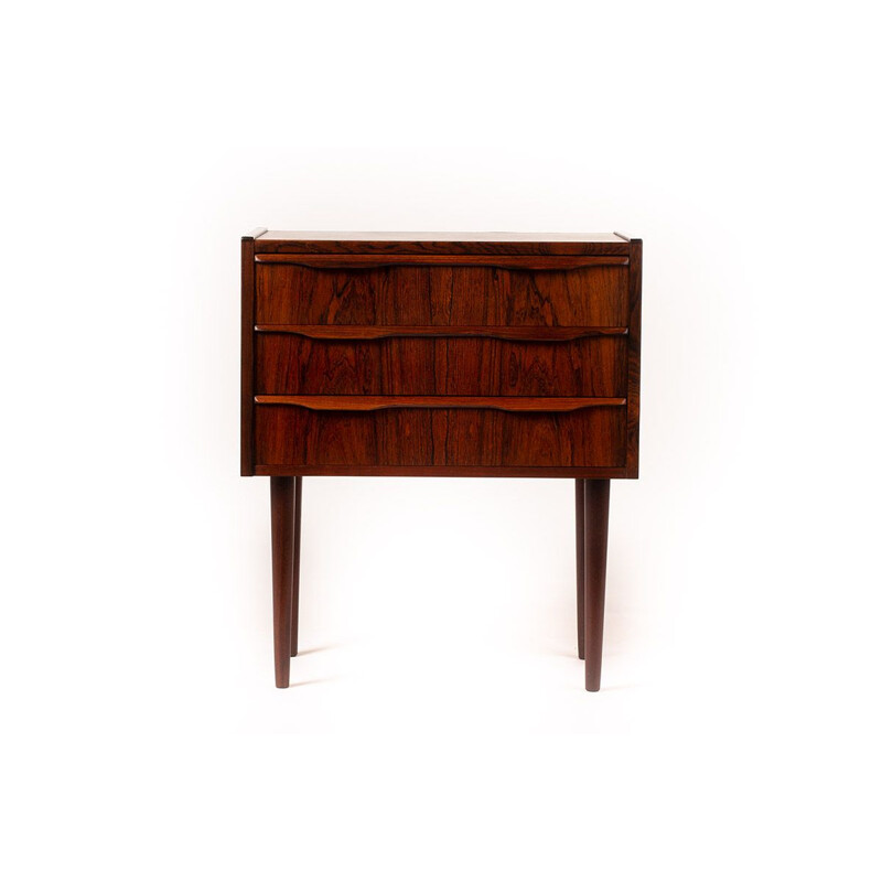 Vintage Danish small chest of drawers in rosewood, 1960